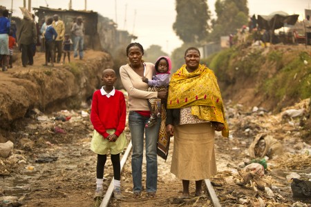 Kibera, the largest slum in Africa.